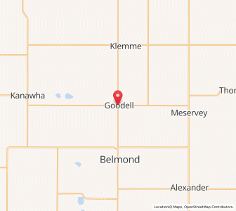 Map of Goodell, Iowa