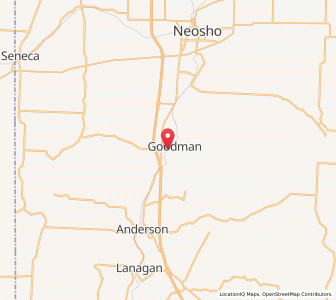 Map of Goodman, Missouri