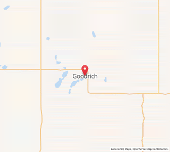 Map of Goodrich, North Dakota