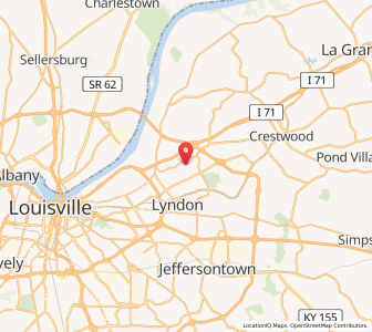 Map of Goose Creek, Kentucky