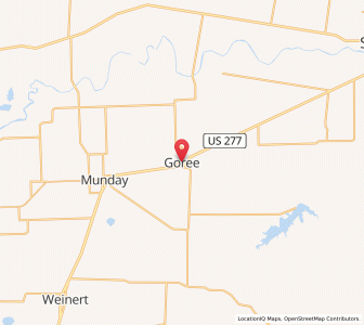 Map of Goree, Texas