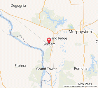 Map of Gorham, Illinois