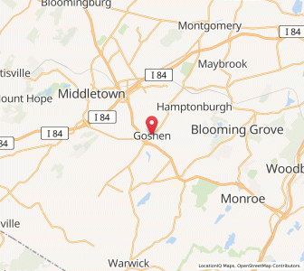 Map of Goshen, New York