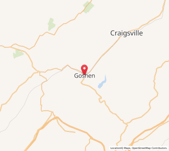 Map of Goshen, Virginia