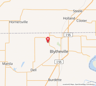 Map of Gosnell, Arkansas