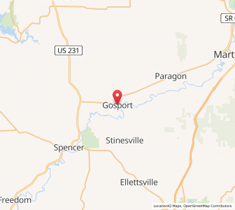 Map of Gosport, Indiana