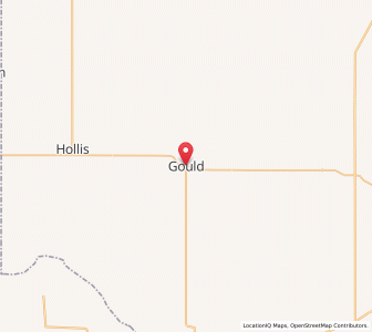 Map of Gould, Oklahoma