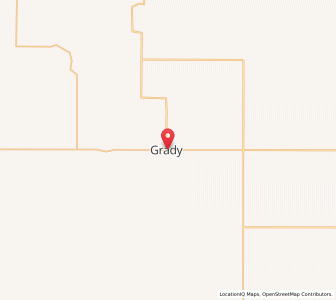 Map of Grady, New Mexico