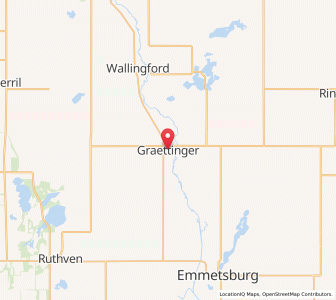 Map of Graettinger, Iowa