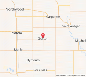 Map of Grafton, Iowa
