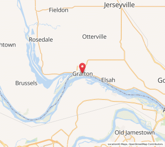 Map of Grafton, Illinois