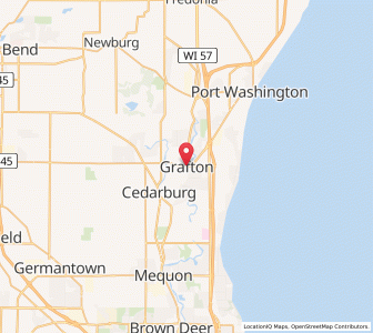 Map of Grafton, Wisconsin