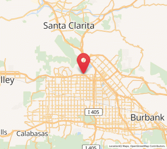 Map of Granada Hills, California