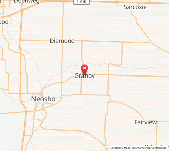 Map of Granby, Missouri