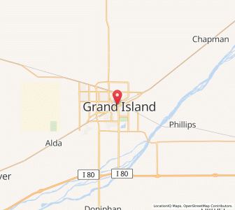 Map of Grand Island, Nebraska