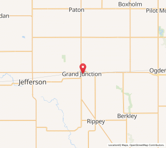 Map of Grand Junction, Iowa