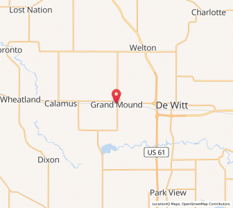 Map of Grand Mound, Iowa