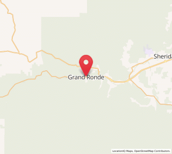 Map of Grand Ronde, Oregon