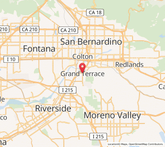 Map of Grand Terrace, California