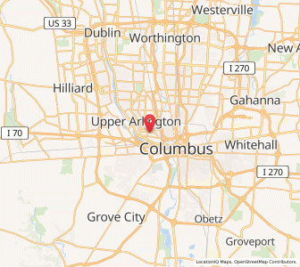 Map of Grandview Heights, Ohio