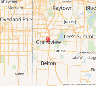 Map of Grandview, Missouri