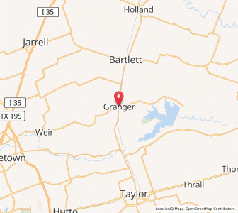 Map of Granger, Texas