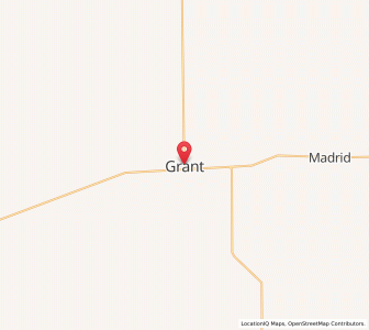 Map of Grant, Nebraska
