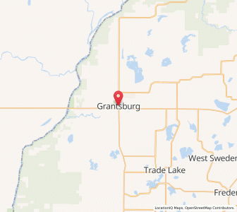 Map of Grantsburg, Wisconsin