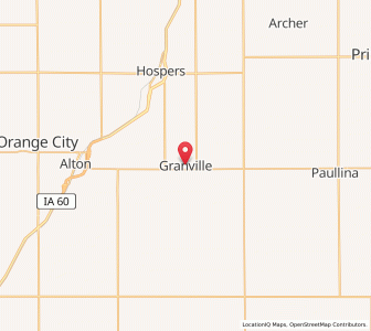 Map of Granville, Iowa