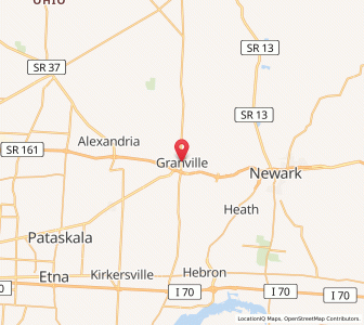 Map of Granville, Ohio