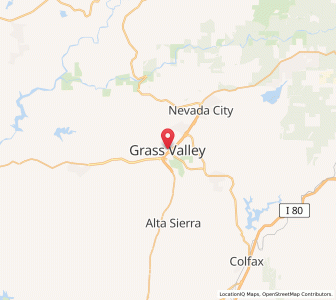 Map of Grass Valley, California