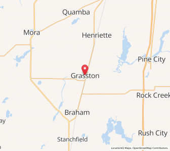 Map of Grasston, Minnesota