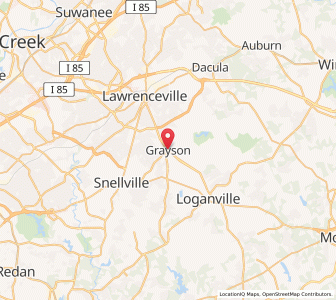 Map of Grayson, Georgia