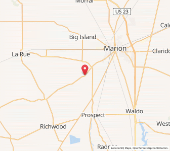 Map of Green Camp, Ohio