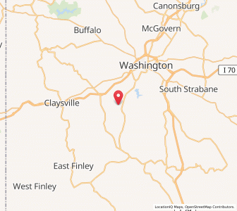 Map of Green Hills, Pennsylvania