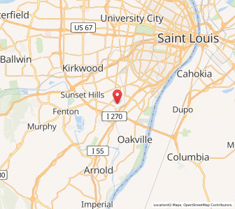 Map of Green Park, Missouri