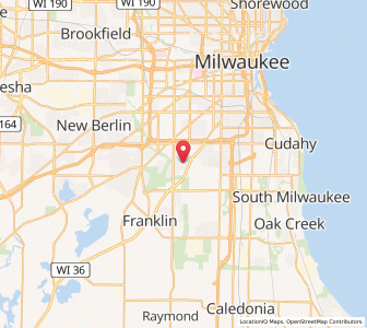 Map of Greendale, Wisconsin