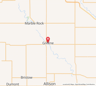 Map of Greene, Iowa