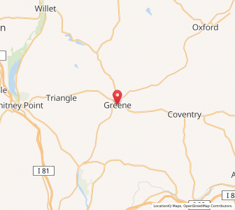 Map of Greene, New York