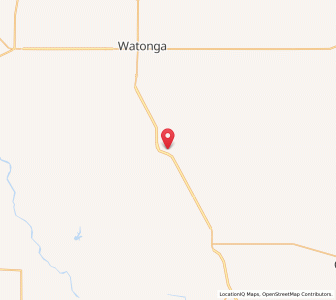 Map of Greenfield, Oklahoma