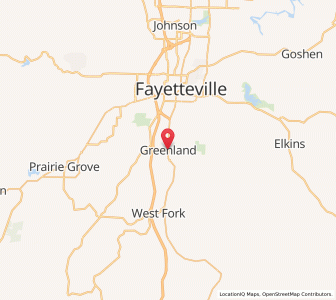 Map of Greenland, Arkansas