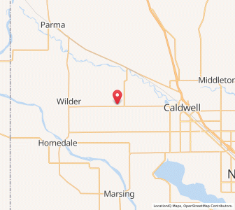 Map of Greenleaf, Idaho