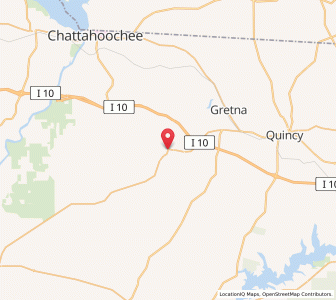 Map of Greensboro, Florida