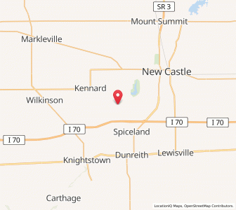 Map of Greensboro, Indiana