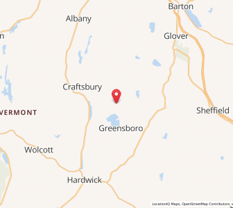 Map of Greensboro, Vermont