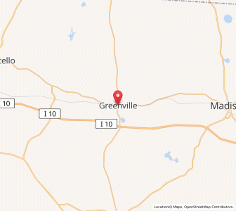 Map of Greenville, Florida