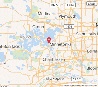 Map of Greenwood, Minnesota