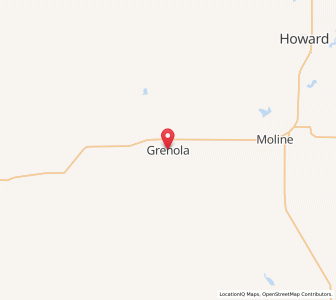 Map of Grenola, Kansas