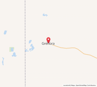 Map of Grenora, North Dakota
