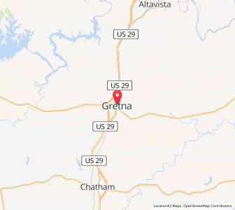 Map of Gretna, Virginia